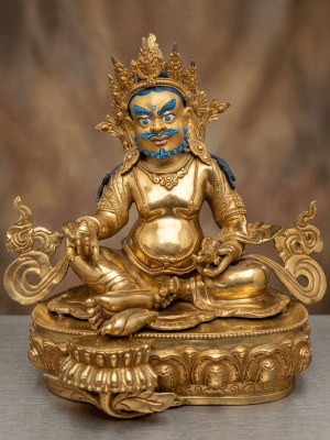 18 Inch Kuber Statue – Full Gold Plated Finish
